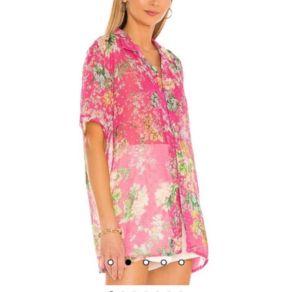 HEMANT & NANDITA Pink Floral Top